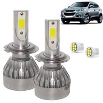 Kit Lâmpada Super Led ix35 2010 a 2015 Farol Baixo H4 20000 Lumens