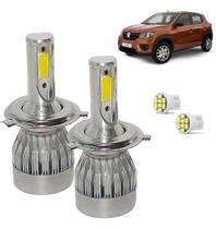 Kit Lâmpada Super Led Kiwd 2017 a 2020 Farol Alto e Baixo H4 Kit Lâmpada Super Led Kiwd 2017 a 2020 Farol Alto e Baixo H4
