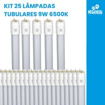 Kit Lampada Tubular Ultraluz 09w 6500k com 25pcs