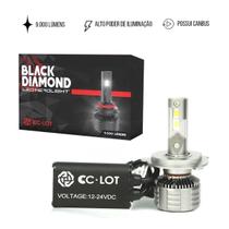 Kit Lâmpada Ultra LED Black Diamond H4 9000Lm 6000K CC-LOT