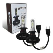 Kit Lâmpada Ultra Led E-tech 6.000 Lm 8000k H1 H3 H4 H7 H11