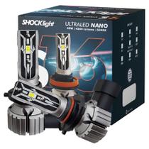 Kit Lâmpada Ultra Led Hb3 Shocklight S16 Nano 6000K 8400Lm