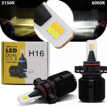 Kit Lâmpada Ultraled Shocklight H16 3150K 6000K 25W 12V Dual Color