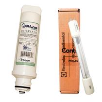 Kit Lampada Uv E Filtro Refil Compatível Purifcador Água