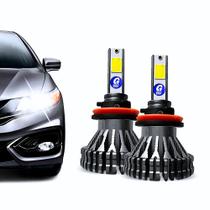 Kit Lampadas Automotiva Carro Super Led V2F H1 H3 H4 H7 H8 H11 H13 H27 HB3 HB4 6000k Branca