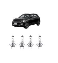 Kit Lâmpadas Comum H7 H7 Farol Alto Baixo T Cross 2019/24