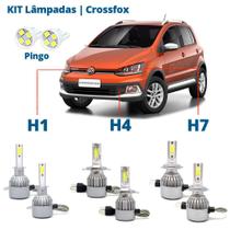 Kit Lâmpadas Crossfox 2010 a 2019 Super Led C6 6000k 7200 Lumens Branca Kit Lâmpadas Crossfox 2010 a 2019 Super Led C6 6000k 7200 Lumens Branca