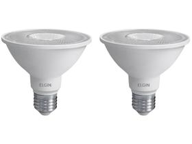 Kit Lâmpadas de LED 2 Unidades Branca E27 11W - 6500K Elgin Par 30