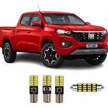 Kit Lampadas De Leds Internas + Placa Nova Fiat Titano 2025 T10 Branco 6000k