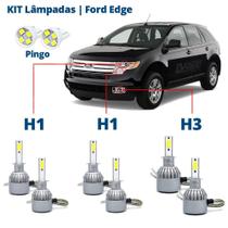 Kit Lâmpadas Edge 2007 2008 2009 2010 2011 2012 2013 2014 Super Led C6 6000k 7200 Lumens Branca Kit Lâmpadas Edge 2007 2008 2009 2010 2011 2012 2013 2014 Super Led C6 6000k 7200 Lumens Branca