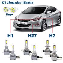 Kit Lâmpadas Elantra 2011 2012 2013 Super Led C6 6000k 7200 Lumens Branca Kit Lâmpadas Elantra 2011 2012 2013 Super Led C6 6000k 7200 Lumens Branca