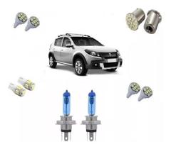 Kit Lampadas Farol Alto Baixo +led Sandero Stepway 2011/2014