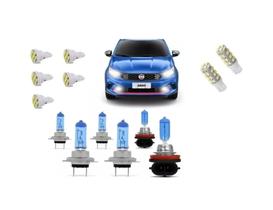 Kit Lampadas Farol E Milha Fiat Argo 2017 2019 Super Brancas