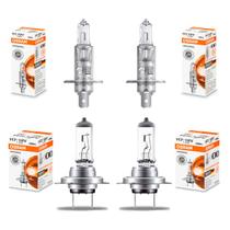 Kit Lampadas Farol Foco Duplo Alto Baixo H1 e H7 Osram Original Line 64150 64210 55W 12V Germany Kit Lampadas Farol Foco Duplo Alto Baixo H1 e H7 Osram Original Line 64150 64210 55W 12V Germany