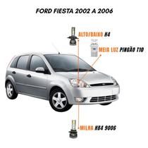 Kit Lâmpadas Farol LED Ford Fiesta 2002 a 2006 6500K Luz Branca Y3 Kit Lâmpadas Farol LED Ford Fiesta 2002 a 2006 6500K Luz Branca Y3