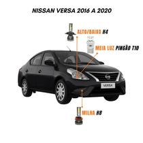 Kit Lâmpadas Farol LED Nissan Versa 2016 a 2020 6500K Luz Branca Y3 Kit Lâmpadas Farol LED Nissan Versa 2016 a 2020 6500K Luz Branca Y3