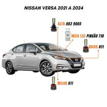 Kit Lâmpadas Farol LED Nissan Versa 2021 a 2024 6500K Luz Branca Y3 Kit Lâmpadas Farol LED Nissan Versa 2021 a 2024 6500K Luz Branca Y3