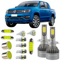 Kit Lampadas Farol Milha Led Teto Placa VW Amarok 2011/2014 Kit Lampadas Farol Milha Led Teto Placa VW Amarok 2011/2014