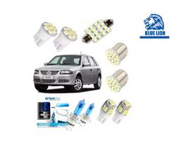 Kit Lâmpadas Farol Super Branca E Leds Gol G2 G3 G4 Techone Kit Lâmpadas Farol Super Branca E Leds Gol G2 G3 G4 Techone