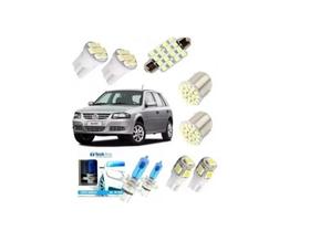 Kit Lâmpadas Farol Super Branca E Leds Gol G2 G3 G4 Techone Kit Lâmpadas Farol Super Branca E Leds Gol G2 G3 G4 Techone