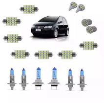 Kit Lâmpadas Fiat Idea 2006/2010 Super Brancas 8500k + Leds