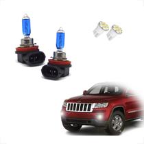 Kit Lâmpadas Halógena Super Branca H11 Farol de Milha Cherokee 2005 2006 2007 2008 2009 2010 2011 2012