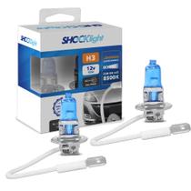 Kit Lâmpadas Halogena Super Branca H3 55w PK22S 8500K Shocklight Kit Lâmpadas Halogena Super Branca H3 55w PK22S 8500K Shocklight
