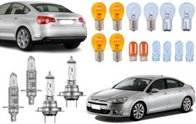 Kit lampadas halogenas citroen c5 2001 02 03 04 05 06 a 2012