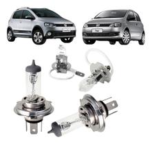 Kit lampadas halogenas foco simples para vw fox crossfox 12v 55w Kit lampadas halogenas foco simples para vw fox crossfox 12v 55w