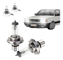 Kit lampadas halogenas foco simples para vw gol quadrado g1 12v 55w