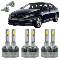 Kit Lâmpadas Kia Optima 2012 A 2015 Farol Alto Baixo E Milha