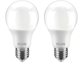 Kit Lâmpadas LED 2 Unidades Branca E27 12W - 6500K Elgin Bulbo A60