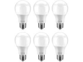 Kit Lâmpadas LED 6 Unidades Branca E27 6W