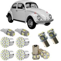 Kit lâmpadas led 6000k lanternas fusca 1500