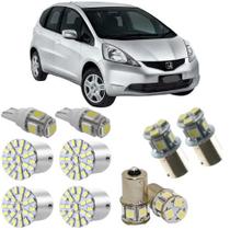 Kit lâmpadas led 6000k lanternas honda fit 2009 a 2013