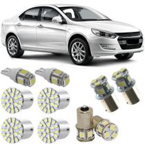 Kit lâmpadas led 6000k lanternas jac j5 2012 2013 2014