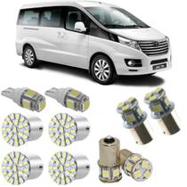 Kit lâmpadas led 6000k lanternas jac t8 2012 2013 2014