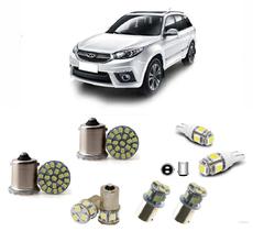 kit Lâmpadas Led 6000k Lanternas Tiggo 2009 A 2015 kit Lâmpadas Led 6000k Lanternas Tiggo 2009 A 2015