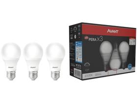 Kit Lâmpadas LED A 3 Unidades Avant E27 - Branca 15W 6500K