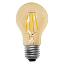 Kit Lâmpadas Led Bulbo Âmbar A60 4W Luz Amarela E27 Bivolt