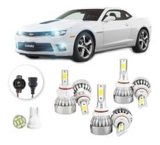 Kit Lampadas Led Camaro 2009 A 2014 H16 Hb4 Hb3 20000lm