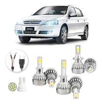 Kit Lampadas Led Chevrolet Astra 2003 2012 H3 H1 H7 20000lm