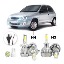 Kit Lampadas Led Chevrolet Corsa 1994 2001 H4 H3 20000lm Kit Lampadas Led Chevrolet Corsa 1994 2001 H4 H3 20000lm