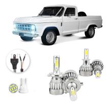 Kit Lampadas Led Chevrolet D10 1981 A 1997 H4 H3 20000lm