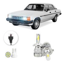 Kit Lampadas Led Chevrolet Opala 1981 A 1992 H4 20000lm