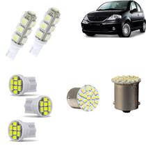 Kit Lâmpadas Led Citroen C3 Pingo Teto Placa Ré Farolete T10