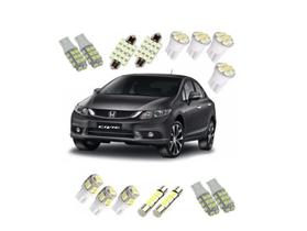 Kit Lampadas Led Civic 2014 2015 2016 Farolete Farol