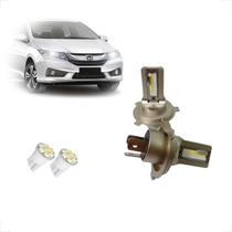 Kit Lâmpadas Led Code Nano Micro 8000k Farol Alto Baixo Honda City 2010 2011 2012 2013 2014 2015