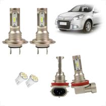 Kit Lâmpadas Led Code Nano Micro 8000k Farol Baixo Milha Sandero 2015 2016 2017 2018 2019 2020