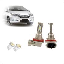 Kit Lâmpadas Led Code Nano Micro 8000k Farol Milha Honda City 2010 2011 2012 2013 2014 2015